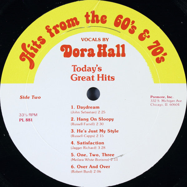 Dora Hall - Hits From The 60's & 70's Record 2: Great Hits