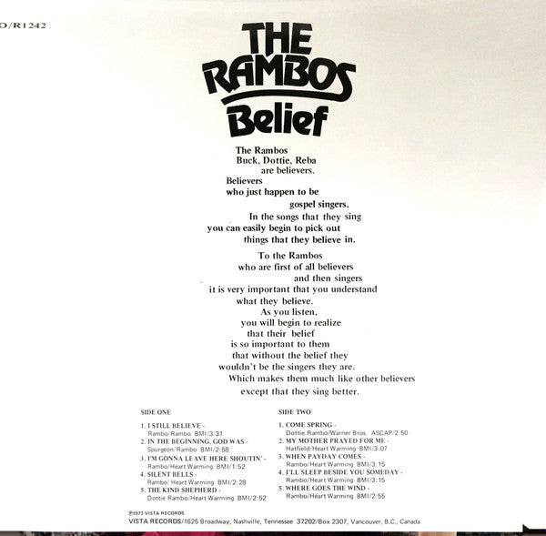 The Rambos - Belief