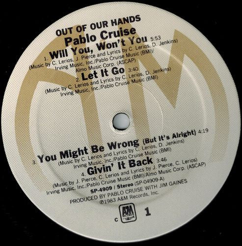 Pablo Cruise - Out Of Our Hands
