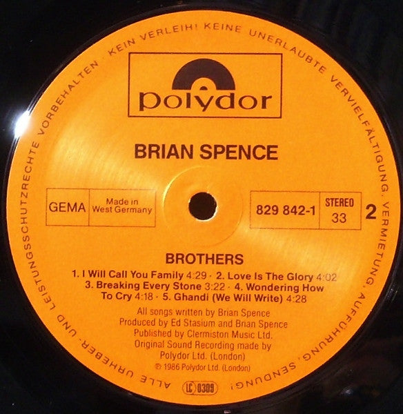 Brian Spence - Brothers