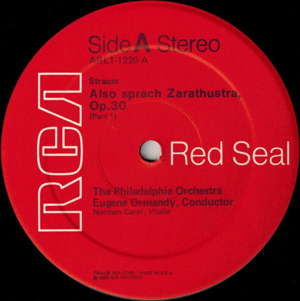 Richard Strauss, The Philadelphia Orchestra, Eugene Ormandy - Strauss Also Sprach Zarathustra