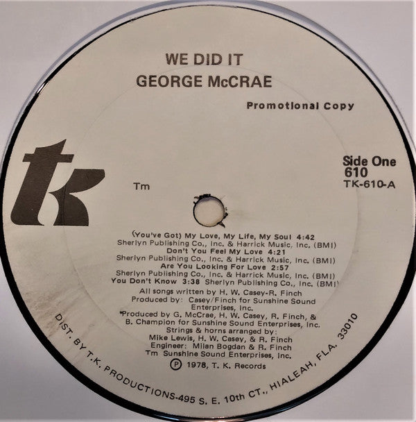 George McCrae - We Did It!