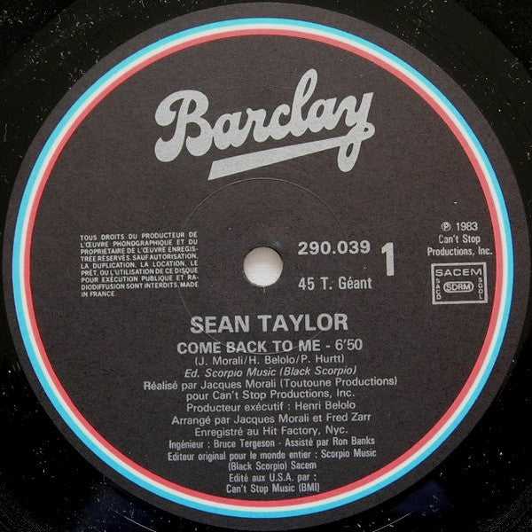 12: Sean Taylor - Come Back To Me