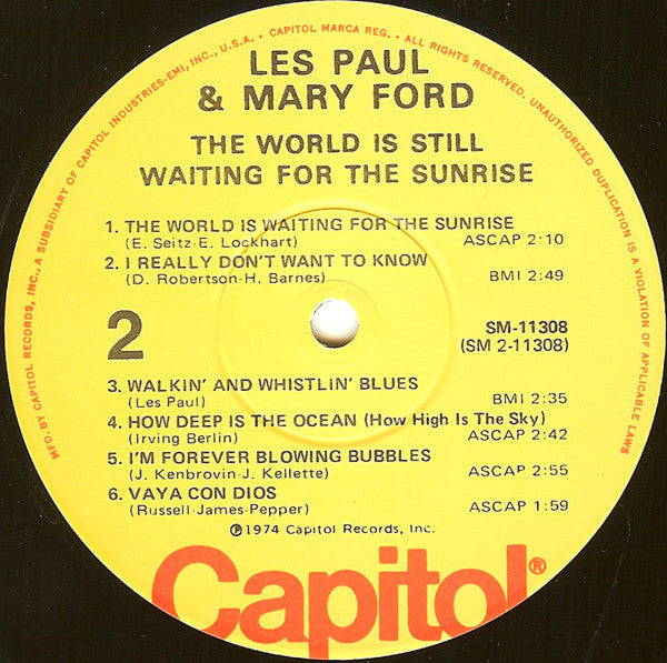 Les Paul & Mary Ford - The World Is Still Waiting For The Sunrise