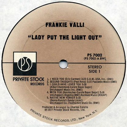 Frankie Valli - Lady Put The Light Out