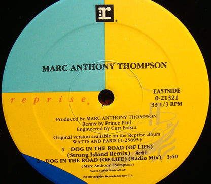 12" Single: Marc Anthony Thompson - Dog In The Road (Of Life)