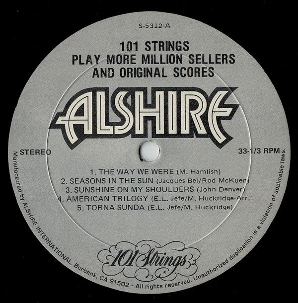 101 Strings - More Million Sellers And Original Scores
