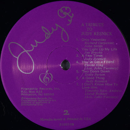 Judi Resnick - A Tribute To Judy Resnick
