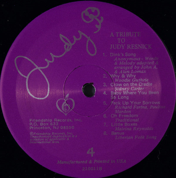 Judi Resnick - A Tribute To Judy Resnick