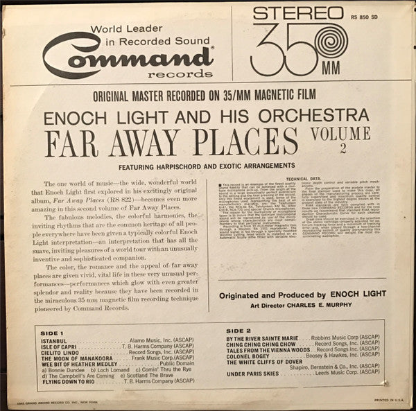 Enoch Light And His Orchestra - Far Away Places Volume 2