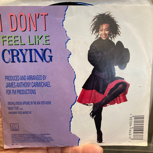 7": Ada Dyer - I Don't Feel Like Crying