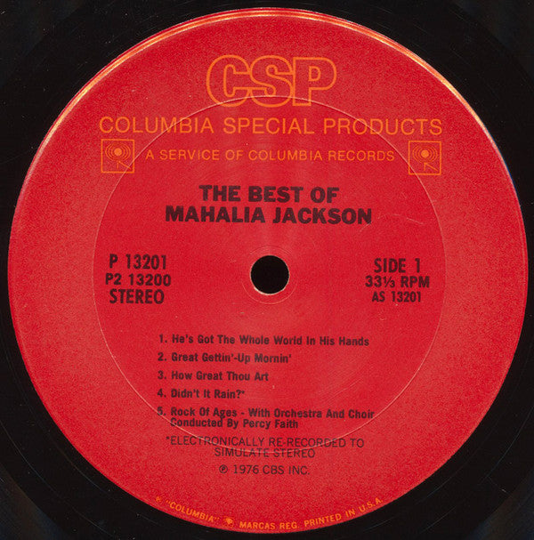 Mahalia Jackson - The Best Of Mahalia Jackson - Hymns, Spirituals & Songs Of Inspiration