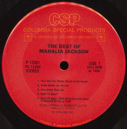 Mahalia Jackson - The Best Of Mahalia Jackson - Hymns, Spirituals & Songs Of Inspiration