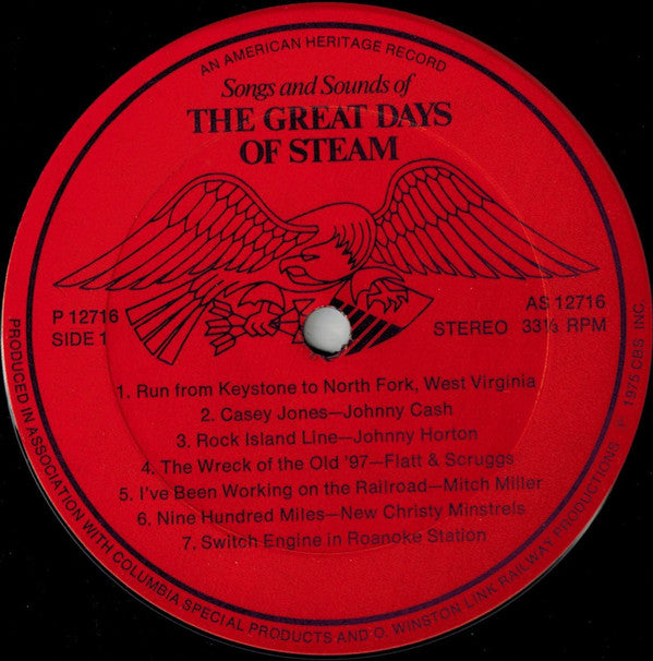Various - Songs And Sounds Of The Great Days Of Steam