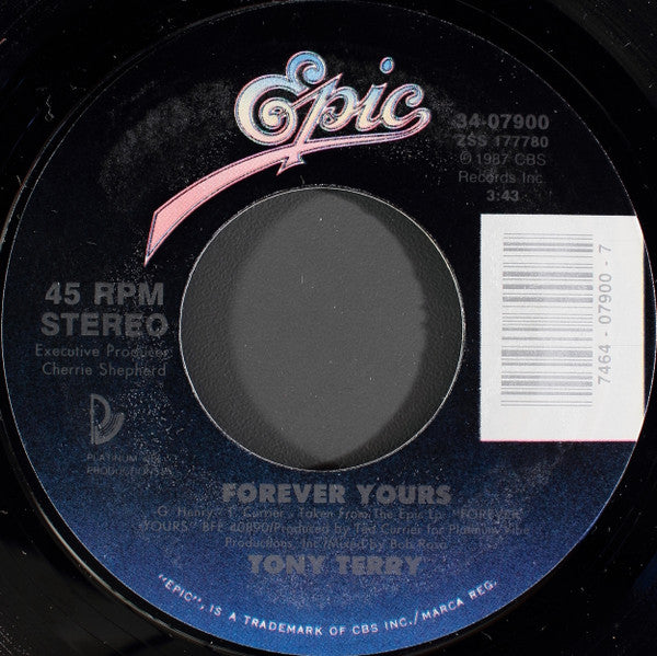 7": Tony Terry - Forever Yours