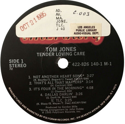 Tom Jones - Tender Loving Care