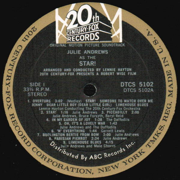 Julie Andrews - Star! (Original Motion Picture Sound Track Album)