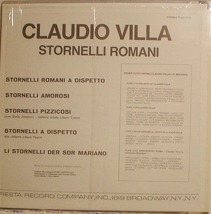 Claudio Villa - Stornelli Romani