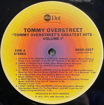 Tommy Overstreet - Greatest Hits Vol. One