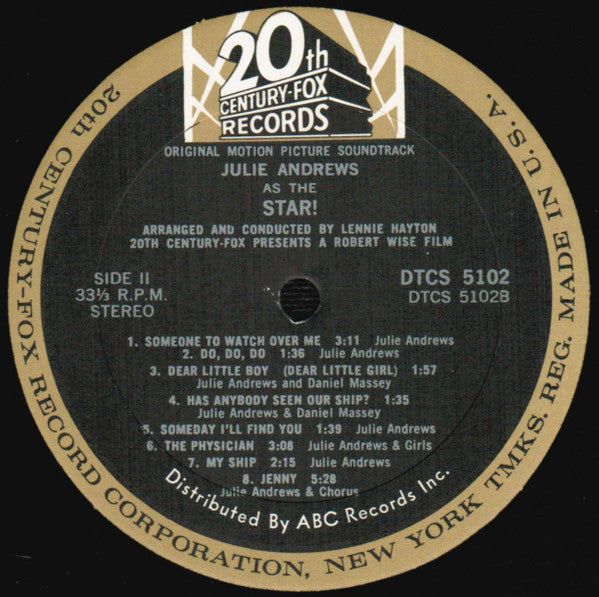 Julie Andrews - Star! (Original Motion Picture Sound Track Album)