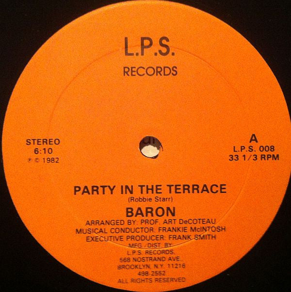 12": Baron (4) - Party In The Terrace