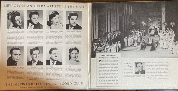 Giuseppe Verdi, Lucine Amara, Rosalind Elias, Shakeh Vartenissian, Albert Da Costa, Frank Guarrera, Giorgio Tozzi, Louis Sgarro, James McCracken, The Metropolitan Opera House Orchestra, Metropolitan Opera Chorus, Fausto Cleva, Kurt Herbert Adler - Aïda