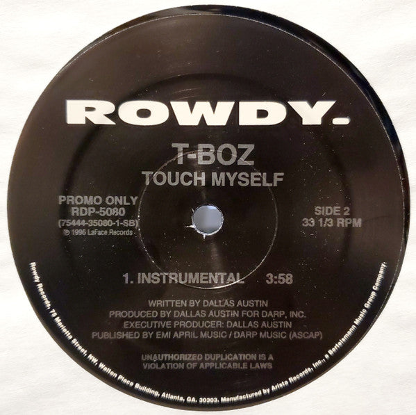 12": T-Boz - Touch Myself