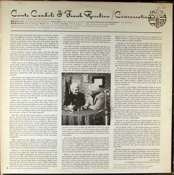 Conte Candoli, Frank Rosolino - Conversation