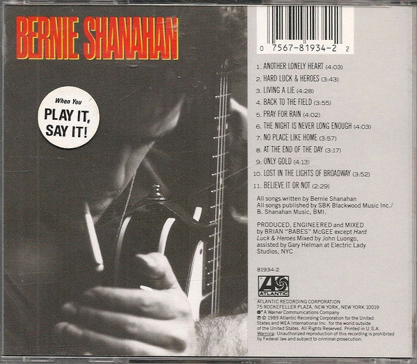 Bernie Shanahan - Bernie Shanahan