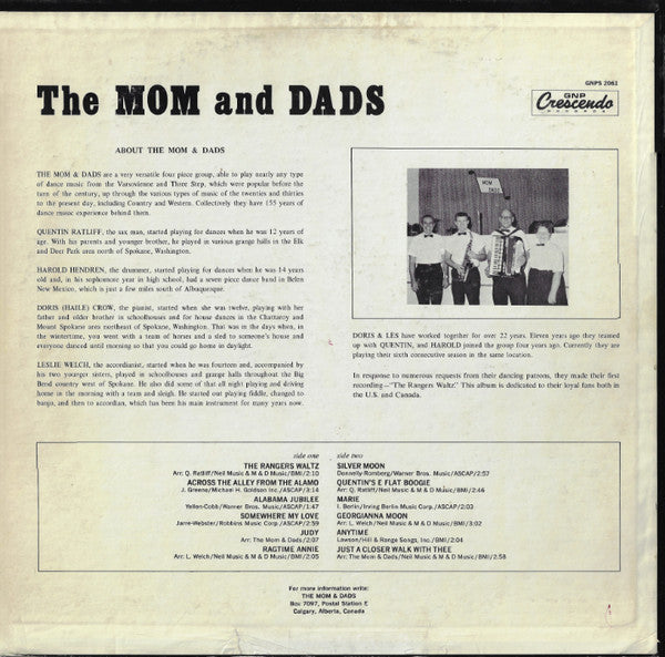 The Mom And Dads - The Rangers Waltz