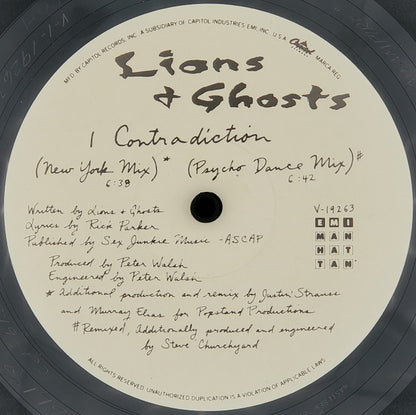 12" Single: Lions & Ghosts - Contradiction