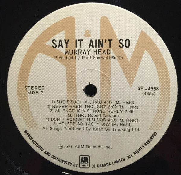Murray Head - Say It Ain't So