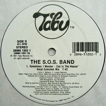 12" Single: The S.O.S. Band - Sometimes I Wonder