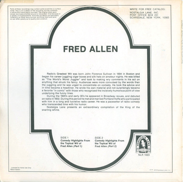 Fred Allen (2) - The World Of Fred Allen