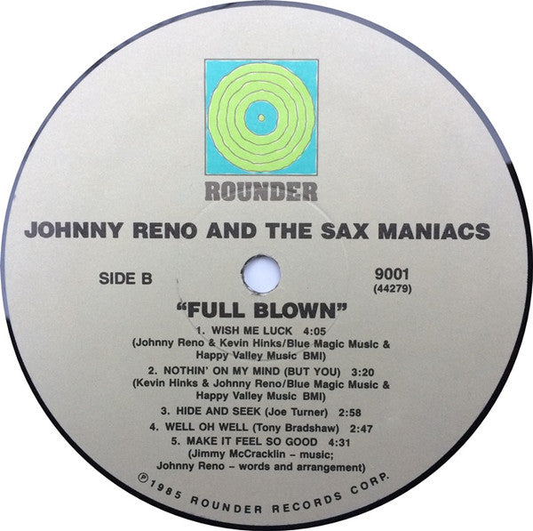 Johnny Reno, The Sax Maniacs - Full Blown