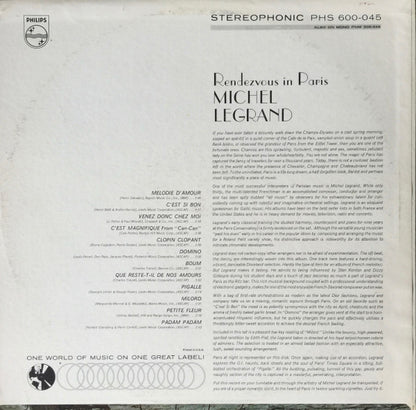 Michel Legrand - Rendezvous In Paris