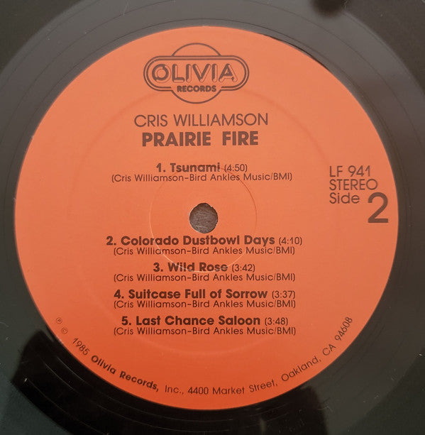 Cris Williamson - Prairie Fire