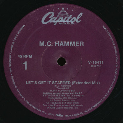 12" Single: MC Hammer - Let's Get It Started