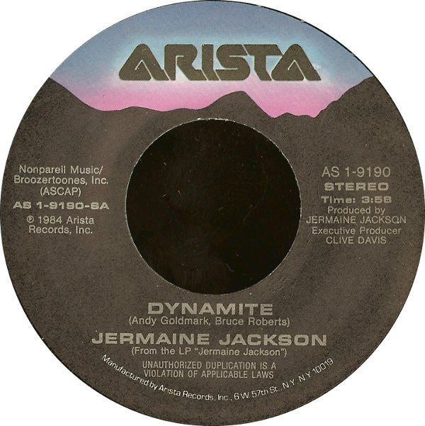 7" Single: Jermaine Jackson - Dynamite / Tell Me I'm Not Dreamin' (Too Good To Be True)
