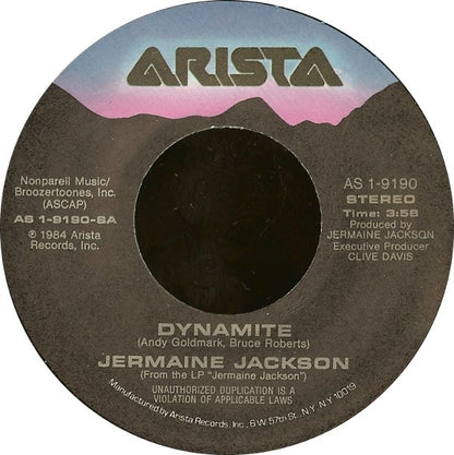 7" Single: Jermaine Jackson - Dynamite / Tell Me I'm Not Dreamin' (Too Good To Be True)
