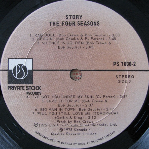 The Four Seasons - The Four Seasons Story