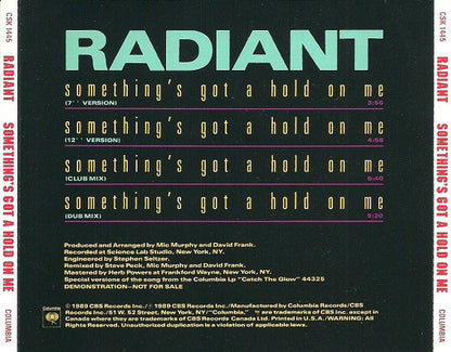 Single: Radiant - Something's Got A Hold On Me