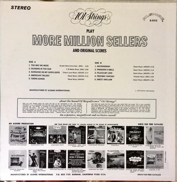 101 Strings - More Million Sellers And Original Scores