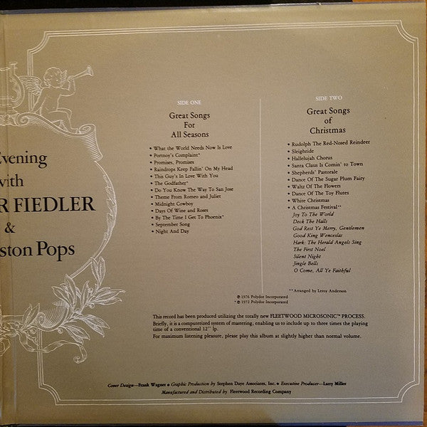 Arthur Fiedler, The Boston Pops Orchestra - An Evening With Arthur Fielder And The Boston Pops