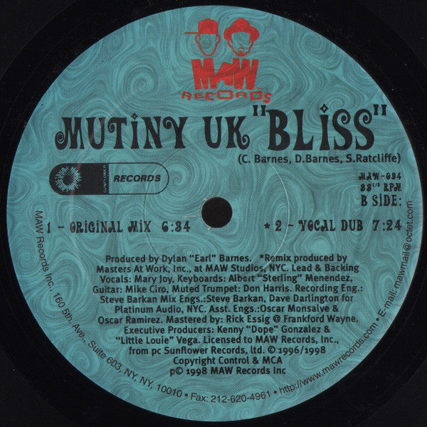 12" Single: Mutiny - Bliss