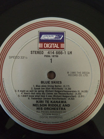 Kiri Te Kanawa, Nelson Riddle And His Orchestra - Blue Skies