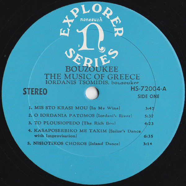 Ιορδάνης Τσομίδης - Bouzoukee - The Music Of Greece