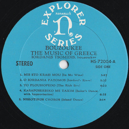 Ιορδάνης Τσομίδης - Bouzoukee - The Music Of Greece