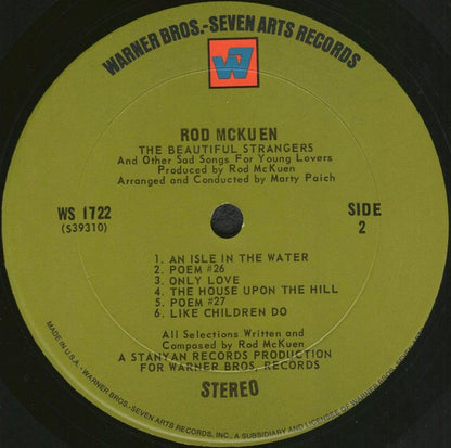 Rod McKuen - Rod McKuen Sings The Beautiful Strangers & Other Sad Songs For Young Lovers