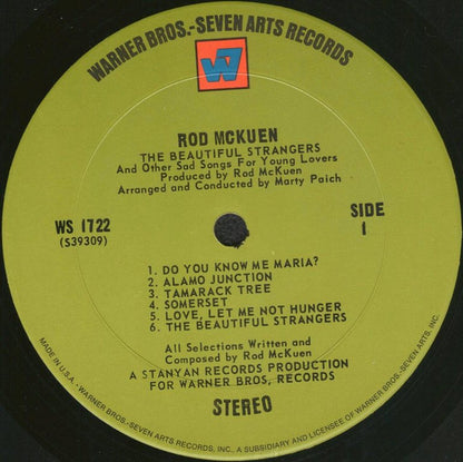 Rod McKuen - Rod McKuen Sings The Beautiful Strangers & Other Sad Songs For Young Lovers